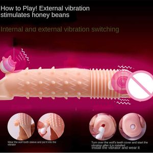 Vibrateur adulte jouets pénis extender channeur anneau sexe pour les hommes érection silicone clitoris stimule la bite vibrante sxv4