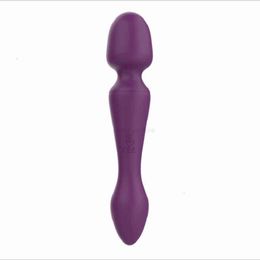 Vibrador Chengren Masajeador doble Cabeza de mujer Todo incluido Juguete de goma Aparato divertido Artefacto de pasión RGS4