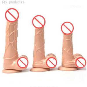Vibrateur gode mâle pénis artificiel jouets sexuels pour femmes dispositif de masturbation manuelle féminine produit de sexe gode réaliste pour les couples 6OWE