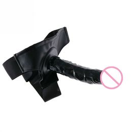 Vibromasseur Tissu Noir Gode Ceinture Réaliste pour Débutant Silicone Étanche Gay Harnais Sex Toys Adulte Jeu Produit Couples Femme Vêtements PJ6R