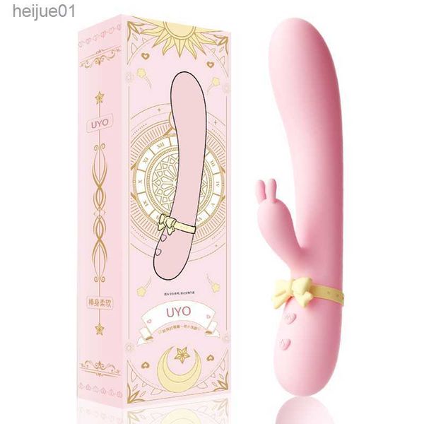 vibrateur pour femme sex toy Silicone Lapin Vibrateur USB Rechargeable Étanche G-Spot Stimulant Stimulateur Clitoridien UYO L230518