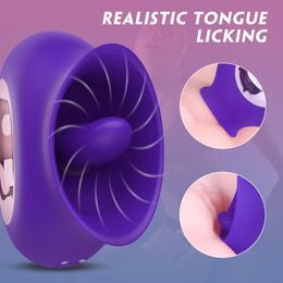 Vibrator voor vrouwen g-spot likken clit tepel stimulator orale tong poesje vagina seksspeeltjes voor