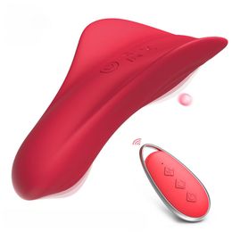 Vibrateur G Spot Finger 12 Programmes de vibration pour la stimulation du pénis clitoris et des zones érogènes étanche rechargeable (rouge)