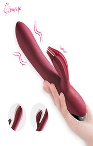 Vibrator Gspot 10 Speed USB Oplaadbare Krachtige Dildo Rabbit Vibrator voor Vrouwen Clitoris stimulatie Massage Volwassen seksspeeltjes 2014990841