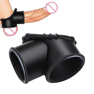 Vibrador Herramienta de masturbación masculina Juguetes sexuales eróticos para hombre Anillo para el pene Material seguro Polla Escroto suave RNJV