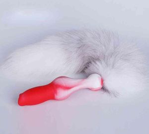 Vibrateur Massageur Tail de bouchon détachable pour les femmes Men de massage anal stimule2564389