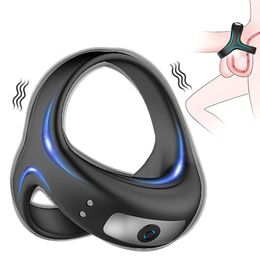 Vibrator penis pik ring aan voor mannen vertraging ejaculatie sexy speelgoed paar ringen penising porno volwassenen 18+ winkel