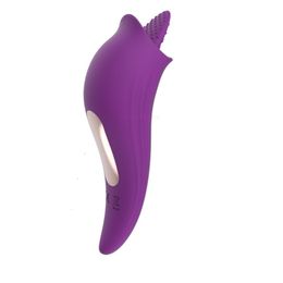 Vibrador pene juguetes sexuales masajeador pene pájaro de presa lengua lamiendo Av femenino eléctrico Yin dispositivo adulto diversión masturbación J6NS