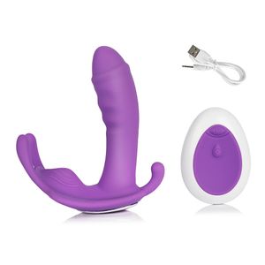 Vibromasseur portable avec télécommande, gode pour femme, point G, Clitoris, culotte papillon Invisible, œuf vibrant, jouets sexuels, produits pour adultes