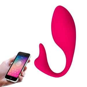 Vibromasseur Sex Toy Masseur Bluetooth-compatible Usb Vibrant Vagin Massage G-spot Oeuf App Smart Télécommande Sans Fil Jouets DLUM