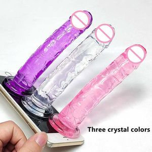 Vibrator Sex Toy Strong Suction Cup Jelly Realistische Dildo Penis Anal Vrouw SEXY PRODUCTEN VOOR VROUW VOORWAARDEN 18 MANNEN SEXYSHOP X48P LBTD