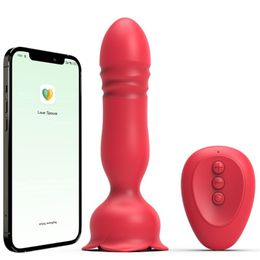 Vibrator Sex Toys New Rose Backyard application vibration rétractable anal bouchon de la prostate masseur masturbateur mâle et femelle vibratrice vibratrice