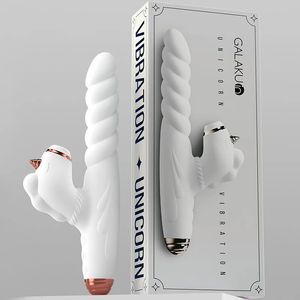 Vibratrice Thrust Gun Gspot Stimulation clitorale suceur USB rechargeable silicone femme adulte toys sexe gode 240524