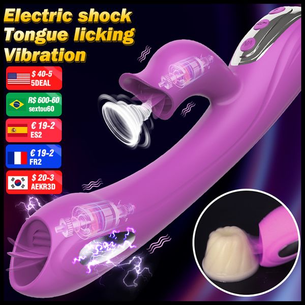 Vibrateurs 10 Mode de léchage double clitoridateur pour les femmes G Spot Terme douce Stimulation sexy