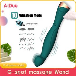 Vibrators 10 Frequentie AV Stok Vibrator Clit G Spot Massager USB Opladen Vinger Vagina Stimuleren Vrouwelijke Masturbator Seksspeeltje voor Vrouwen 230710