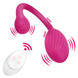 Vibrateurs 10 modes Oeuf vibrant Télécommande Vagin Ball Invisible Clit Gspot Stimulateur Masseur Sex Toys Pour Femmes 230925