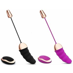 Vibrateurs 10 vitesses oeufs vibrants avec télécommande Bullet vibrateur flirtant amour oeuf adulte jouets sexuels produits pour femmes hommes 231214