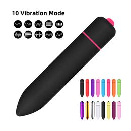 Vibrators 10 Speed ​​Vibration Clit Stimulatie Volwassen Sekspeelgoed Vibrerend Jump Love Egg Mini Bullet G Spot Vagina Vibrator voor vrouwen Vrouw 230811
