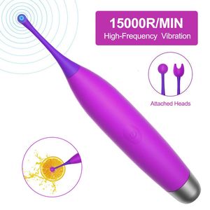 Vibrateurs 10fréquences Puissant Orgasme Stylo C Point Massage Stimulation Clitoris Vibrateur Masturbation Féminine Gspot Honey Bean Climax Pen 230413