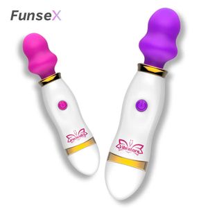 Vibromasseurs 12 vitesses puissante petite baguette AV masseur de vulve féminine vibrateur de stimulation clitoridienne pour femmes adultes Masturbation Sex Toys 230627