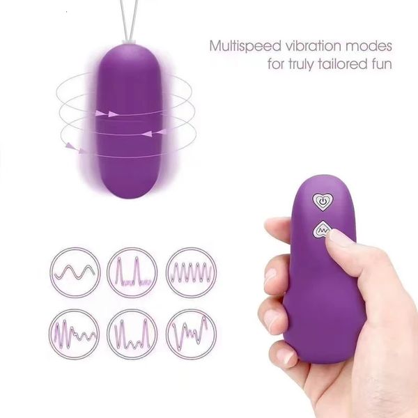 Vibrateurs 20 vitesses portable sans fil étanche vibrateur télécommande femelle vibrant oeuf corps masseur sex toy 231213