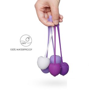 Vibrateurs 5pcsset Safe Silicone Kegel Exercice Geisha Ball Ben Wa Vagin Serrer Entraîneur Massage Sex Toys Balles Vaginales sexe 230925