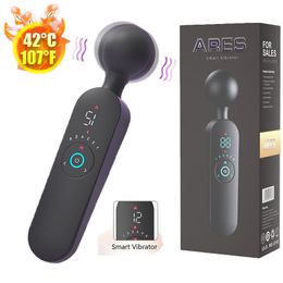 Vibrateurs 72 vitesses Ares AV vibrateur femelle deuxième vagin Clitoris G spot KWD stimulateur chauffé appareil de masturbation jouets sexuels pour femmes 230904