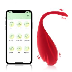 Vibrateurs 9 Vitesses Contrôle de l'application Bluetooth Vibrateur Vagin Vagin Vibrant Egg Clitoris Stimulation Female Masturbation Sex Toys for Women 221116