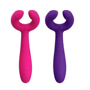 Vibrateurs Produits pour adultes chargeant le massage de type Y Vibrateur de masturbation Mari et femme partagent l'anneau de verrouillage du sperme 220713