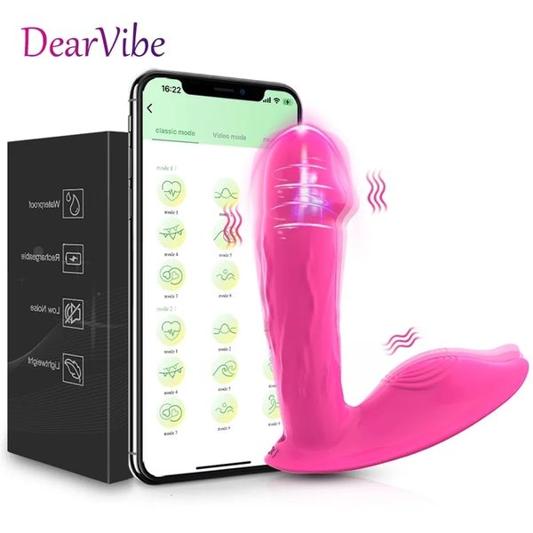 Vibrateurs APP Bluetooth Mini Dildo Vibromasseur pour Femmes Contrôle Sans Fil Oeuf Vibrant Stimulateur De Clitoris Femelle Sex Toys Adultes Couple 230802