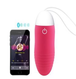 Vibrateurs App Bluetooth Wireless Remote Control Jump Oeuf Egg imperméable Strong Vibrant Oeufs Sexo Vibrateur Adult Toy Sex Products For6146061