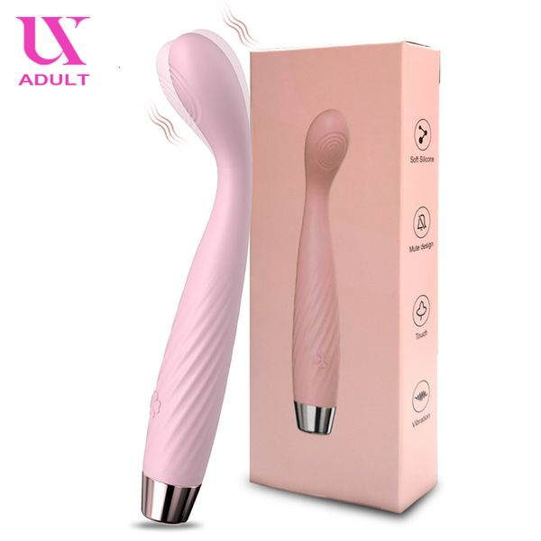 Vibromasseur Débutant GSpot Vibromasseur pour femme Stimulateur de clitoris mamelon 8 secondes rapides jusqu'à l'orgasme Vibes en forme de doigt Sex Toys pour adultes 230520