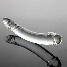 Vibrators Zwarte Wolf Glazen Dildo Kunstmatige Nep Penis met Crystal Anale Butt Plug G Spot Masturbatie Volwassen Speeltjes voor Vrouwen 1120