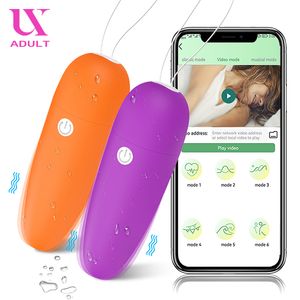 Vibrators Bluetooth App Mini Bullet Vibrator voor Vrouwen Clit Stimulator Draadloze Afstandsbediening Pantie Vibrerende Liefde Ei Vrouwelijk Seksspeeltje Volwassenen 230801