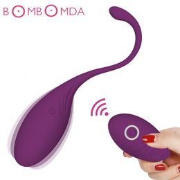 Vibradores BOMBOMDA Vibrador de punto G Ben Wa Ball Ejercicio Kegel Bola vaginal Huevo vibrante Control remoto Vibrador de bala Juguetes sexuales para mujeres 23115