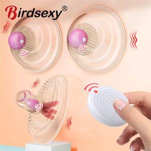 Vibrators Borstvergroting Stimulatie Tepel Vagina Clitoris Sucker Voor Vrouwen Clit Vibrator Vacuümpomp Cover Volwassen Masturbator Seksspeeltje 230904