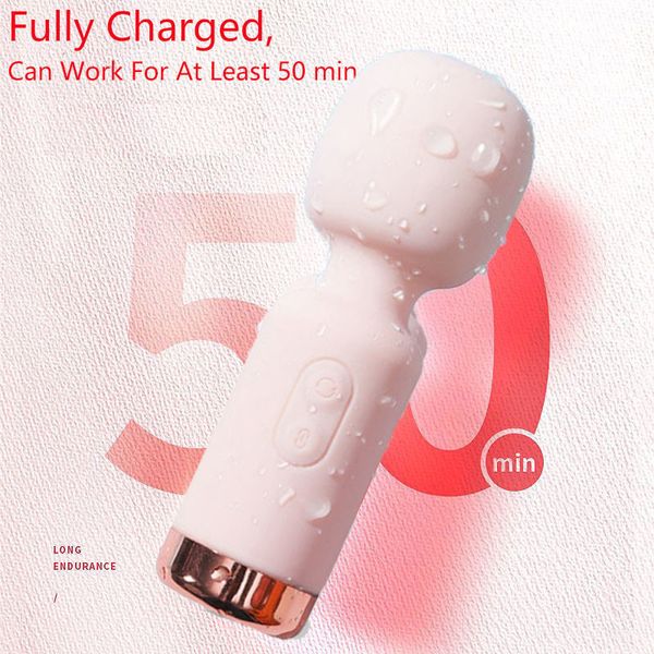 Vibradores Tipo de bala Vibrador Carga USB 10 modos Juguetes sexuales mejorados Mini carga Clítoris de mano Vibradir feminino Mini masajeador corporal 230801