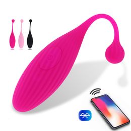 Vibradores Bullet vibrador control remoto G-Spot simulador Ben Wa bolas anal plug vibrante amor huevo masturbación adulto juguete sexual 230720