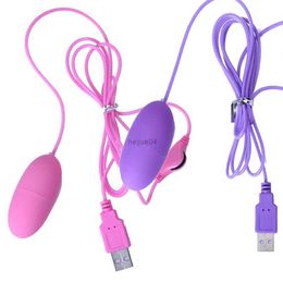 Vibrateurs Candiway USB Charge Jumping Egg Vibrateur Clitoral Multi Vitesse Plaisir Kit Masturbation Bullet Vibrant Sex Toy Pour Femmes 1PC