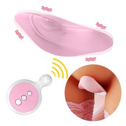 Vibrateurs Stimulateur clitoridien Invisible Oeuf Vibrant Télécommande Sans Fil Portable Panty Vibrateur Sex Toys pour Femme 230925