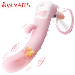 Vibradores estimulador de clítoris lengua grande vibrador de succión vibrador Oral lamiendo Vagina mamada pezón juguetes sexuales para mujeres
