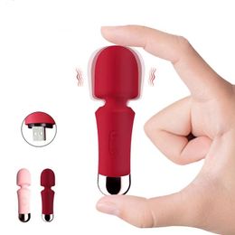 Vibratori Carino Mini AV Vibratore G spot Bacchette Bacchetta magica Massaggio Vibrazione Stimolatore clitorideo portatile Giocattoli sessuali Adultsexproducts 230904