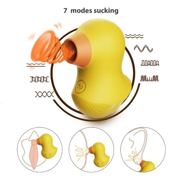 Vibromasseurs DIBE Vibromasseur à succion clitoridien Femmes Gode avec 7 aspiration de fréquence Adult Sex Toys Canard Sucker Fellation Stimulation du clitoris 221207