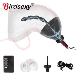 Vibrators Elektrische Schok Penis Plug Seksspeeltje Voor Mannen Penis Stimuleren Paard Oog Stok E-stim Urethrale Dilatator Bdsm Tool kit Mannelijke Masturbator 230920