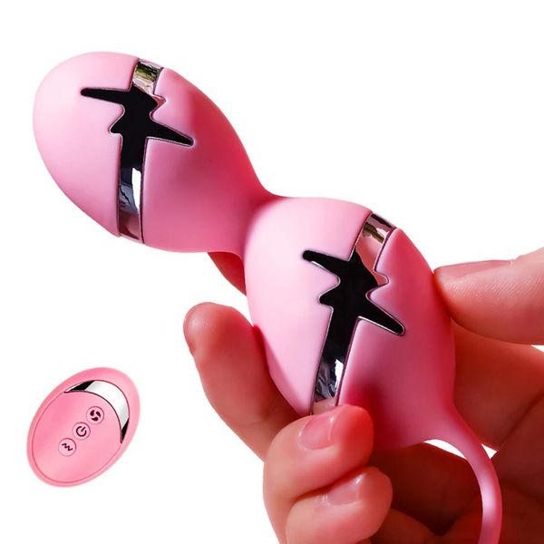 Vibrateurs Vibrateurs de choc électrique pour les femmes Oeuf vaginal Kegel Ball G Spot Anal Gode Vibrateur Adulte Sex Toys Femme Sexshop 231213