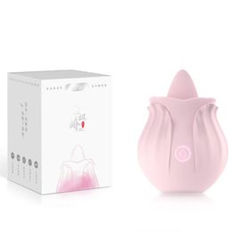 Vibrateurs fleur forme langue lécher G Spot vibrateur mamelon Stimulation clitoridienne oeuf clito sein masseur jouets sexuels pour les femmes