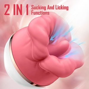 Vibradores Lengua automática completa Lamiendo Vibrador de succión para mujeres Labios grandes Carga USB Impermeable Gspot Estimulación del clítoris Juguetes sexuales 230923