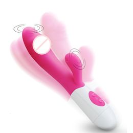 Vibromasseurs G-spot Dildo lapin vibrateur femelle double vibrant silicone étanche femelle vaginale clitoridien anal masseur sex toy store 230719