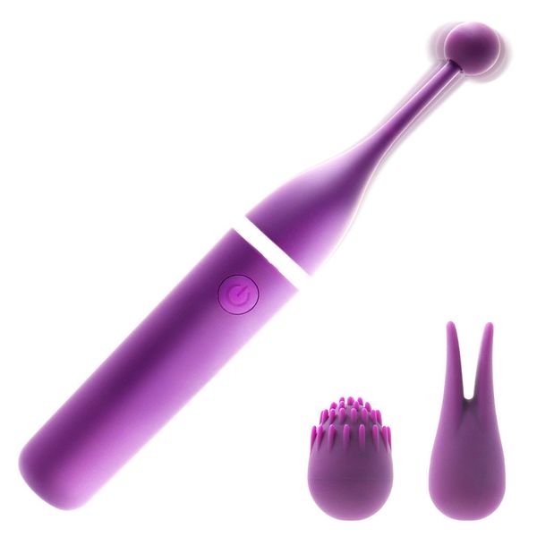 Vibromasseurs G-Spot pour femmes 3 Caps Remplacement Lick Stimulateur de clitoris Masseur de mamelon Masturbateur féminin Sex Toys Adultes 221116