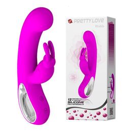 Vibrateurs G Spot Rabbit Vibrateur Femelle Sex Toys Pour Femmes Double Vibrateurs Sexo Clitoris Produits de Sexe Jouet Pour Adultes Érotiques Masturbateurs 230303
